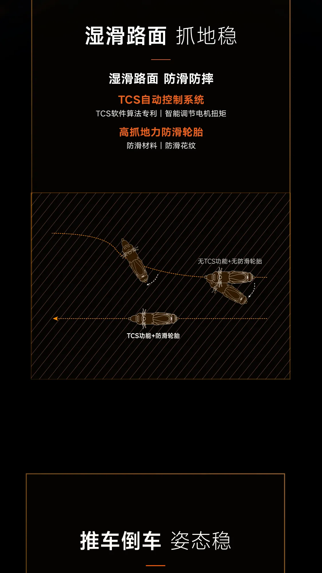 雅迪湿滑路面抓地稳