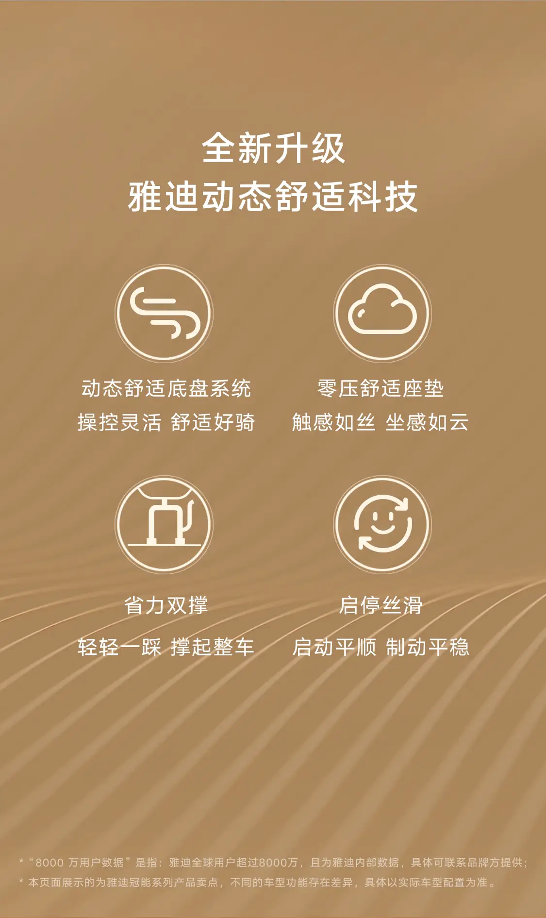 雅迪全面升级动态舒适科技