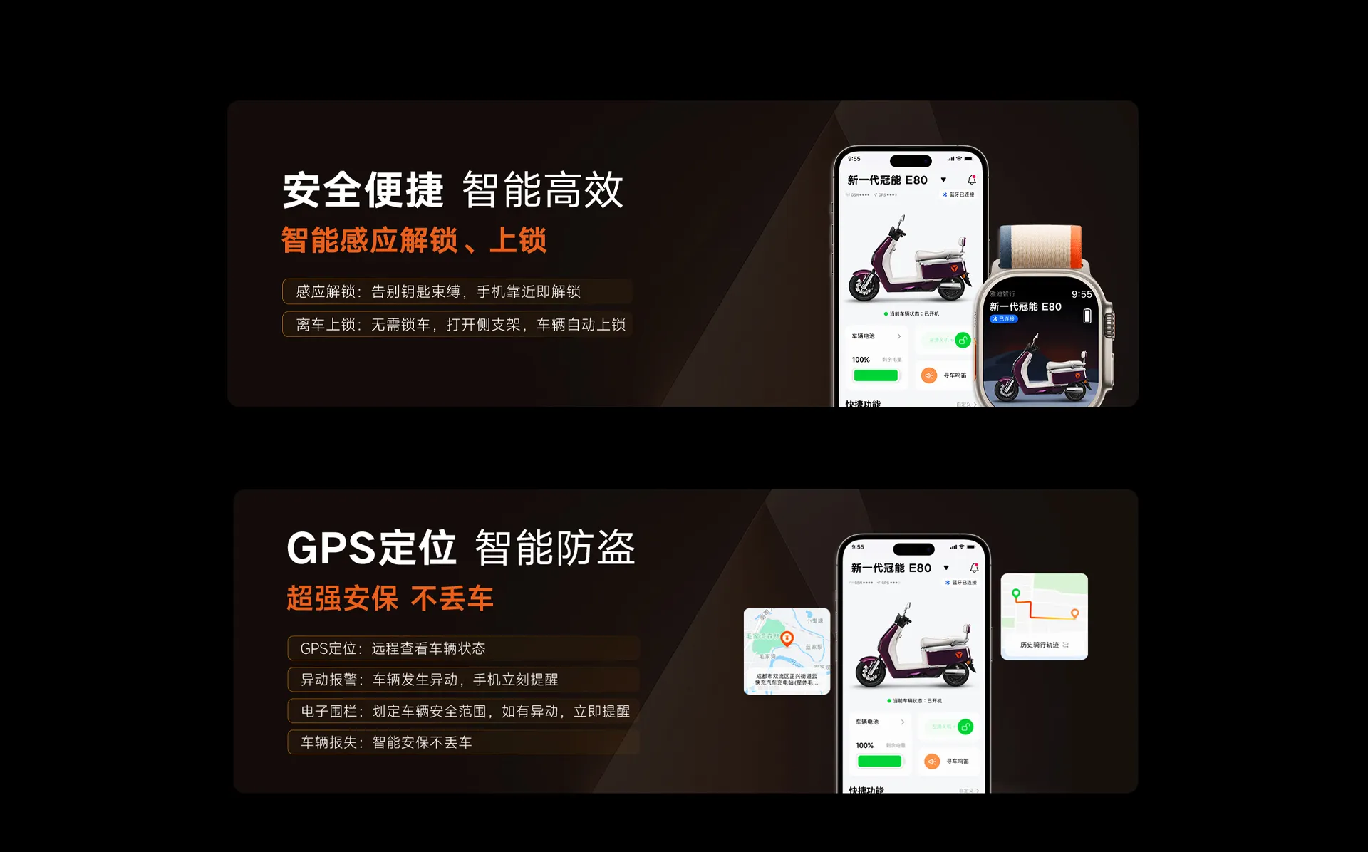 雅迪安全便捷与GPS定位