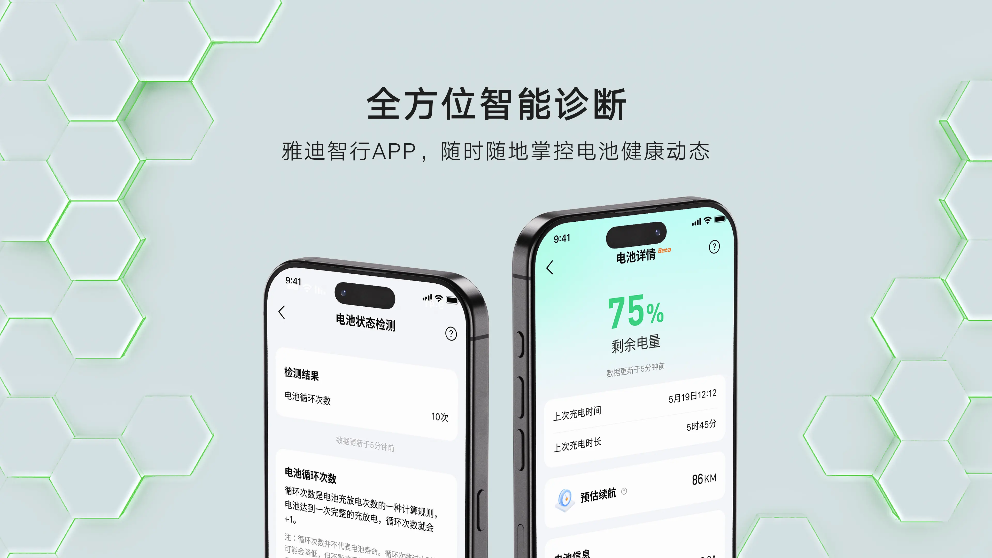 雅迪全方位智能诊断