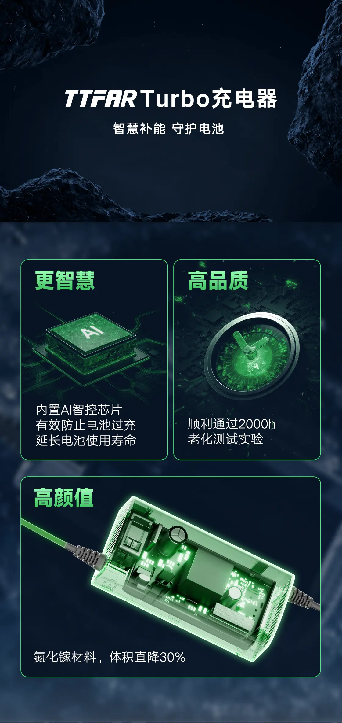 雅迪TTFAR Turbo充电器