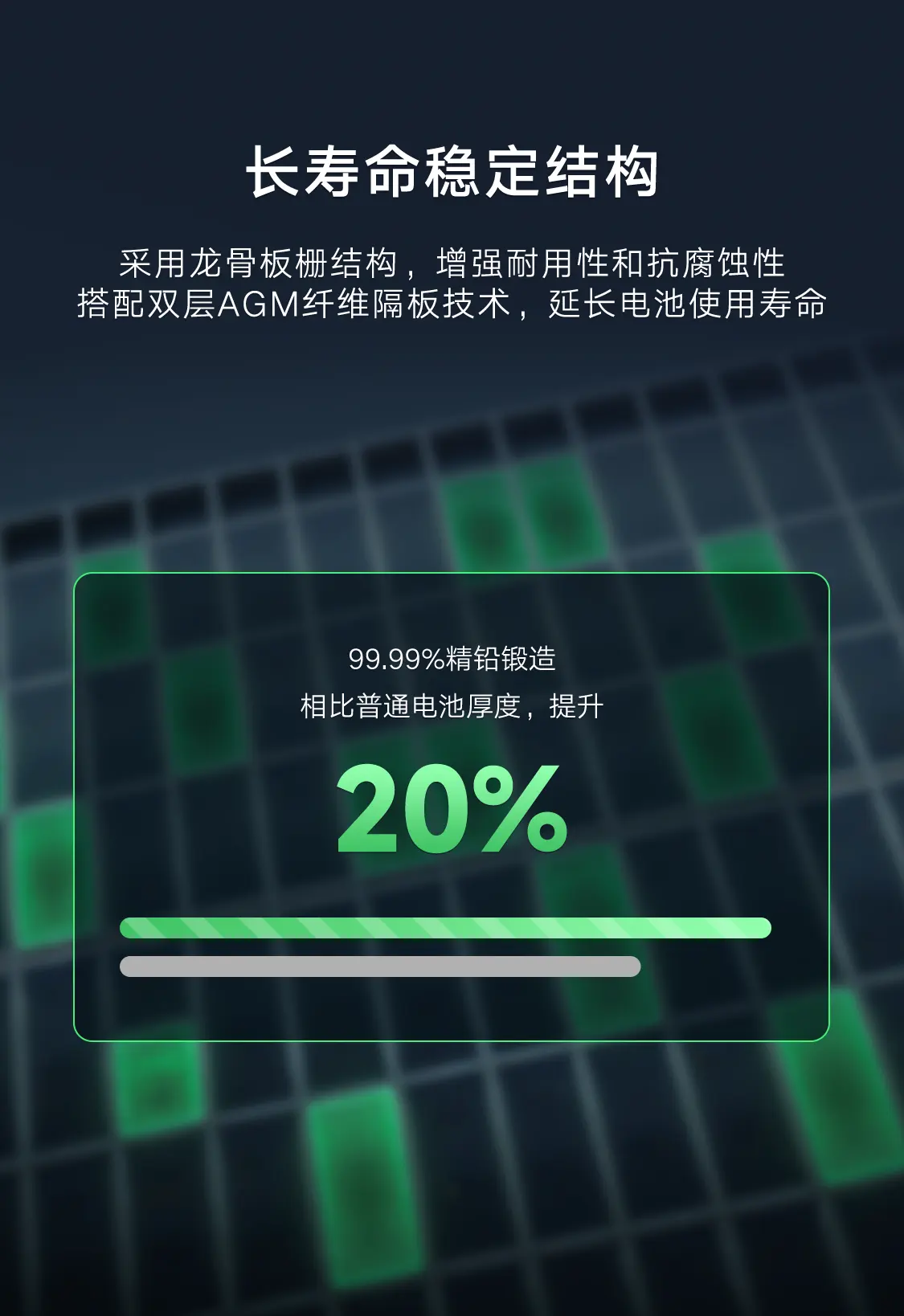 雅迪长寿命稳定结构